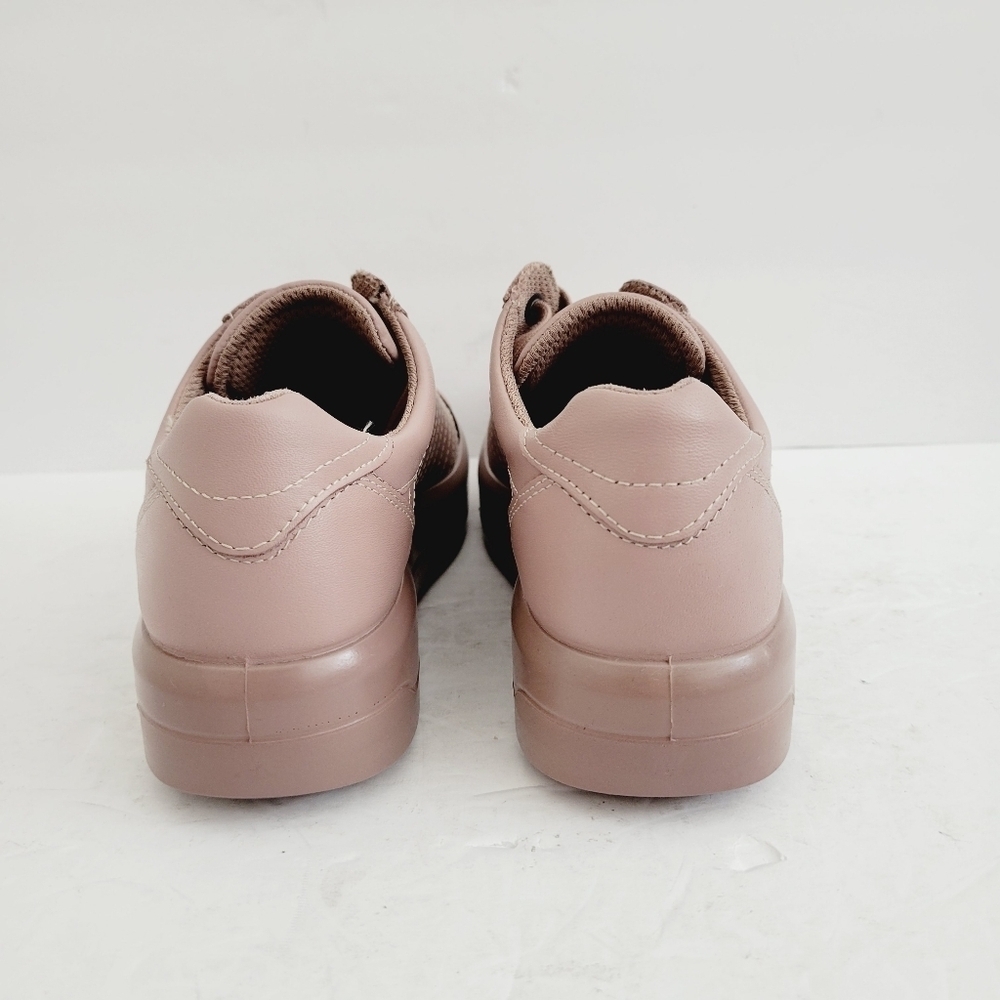 NEW ECCO SOFT 9 II Rose Leather Sneakers Size 5 - 5.5 - Picture 6 of 8